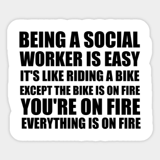 Funny Gift for Social Workers Sticker